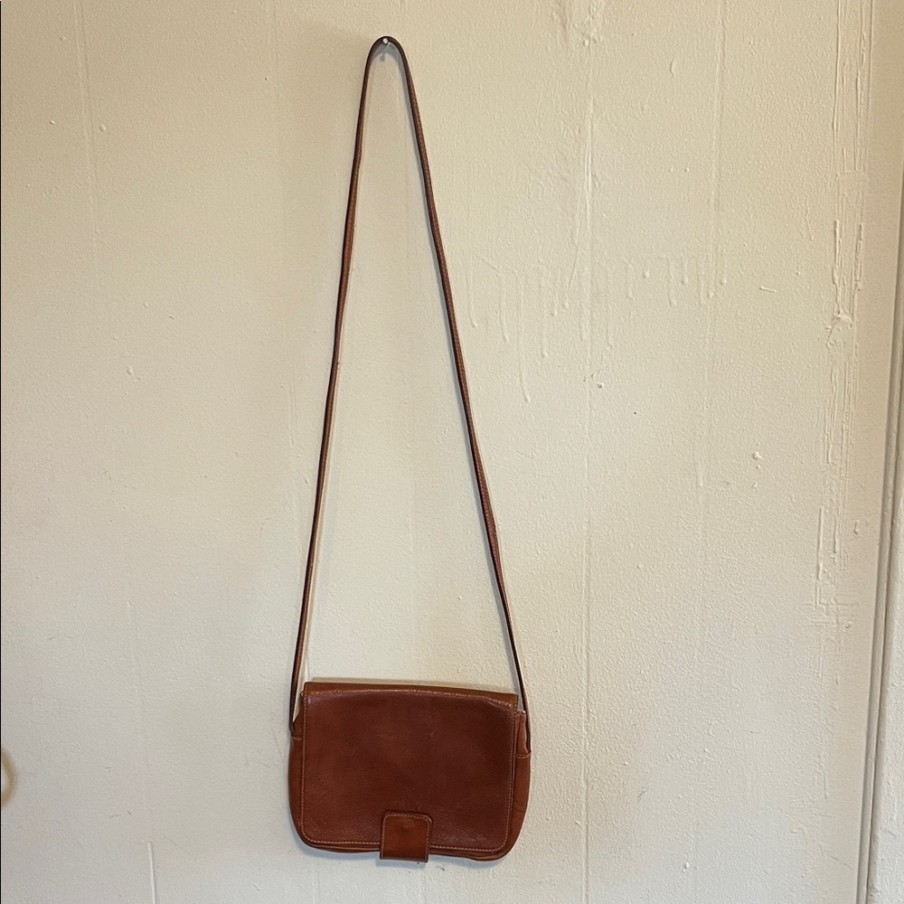 Furla vintage Tan Leather Shoulder Bag